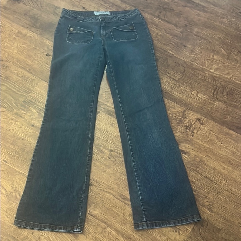 Blue  Flare Wide Leg Jeans